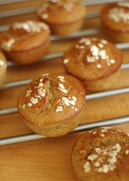 muffiny bananowe z płatkami owsianymi