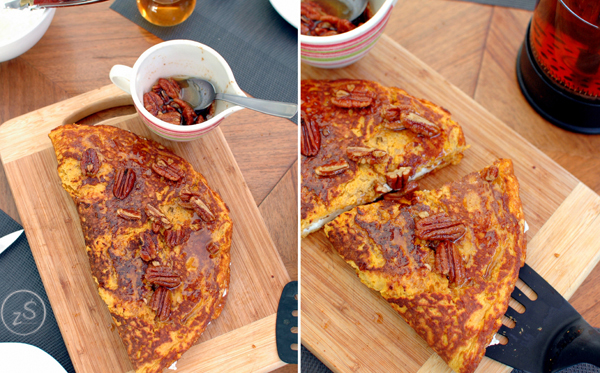 omlet z batatem i ricottą