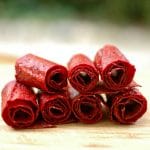 żelki owocowe- jak zrobić żelki w domu. suszone owoce w formie rollo