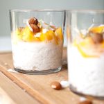ryż na mleku kokosowym z mango i skórką limonki