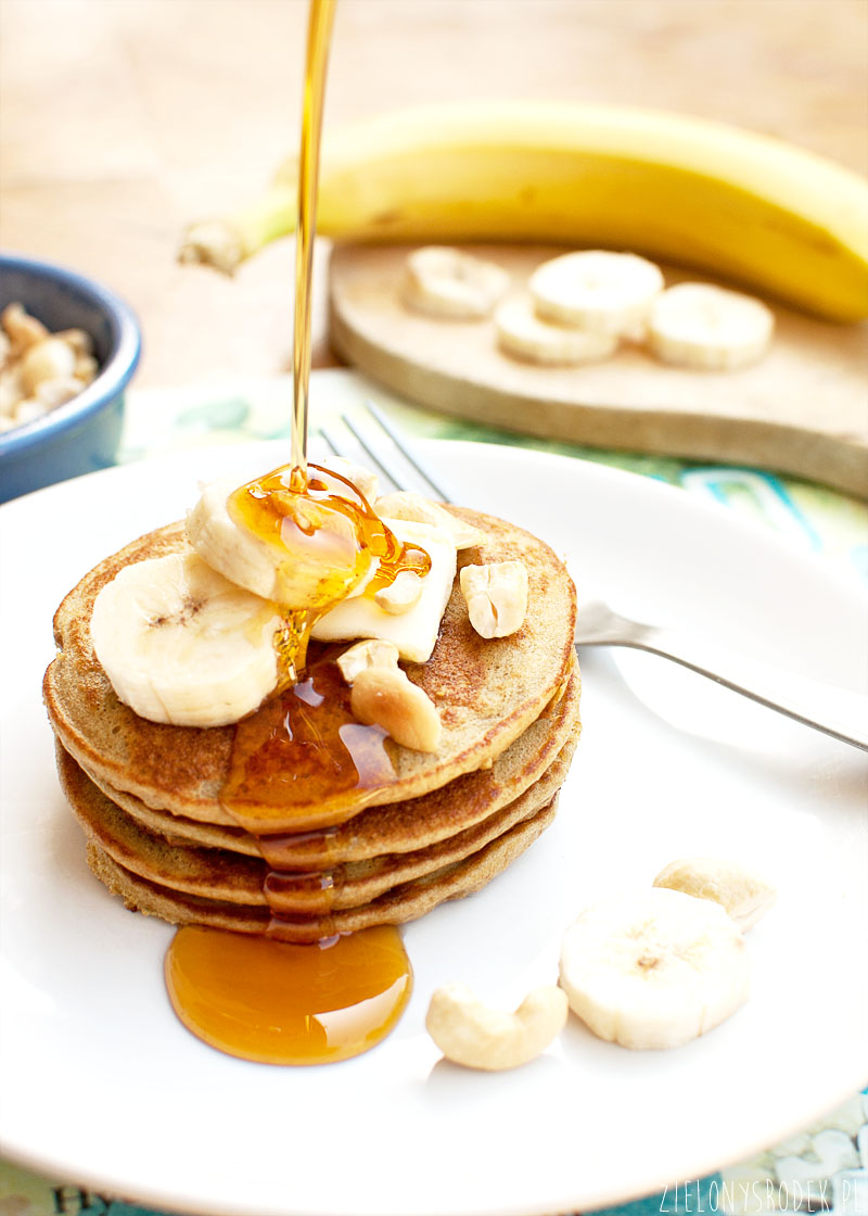 Pancakes owsiane z bananem. Pyszne z zdrowe!